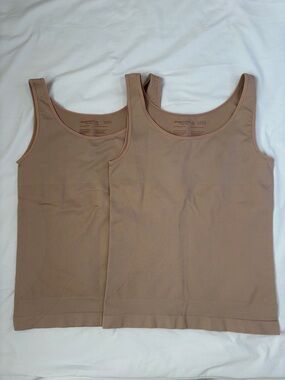 🔥 SET OF 2 Shapermint Essentials All Day Every Day Shaping Tanks  2XL Oatmeal